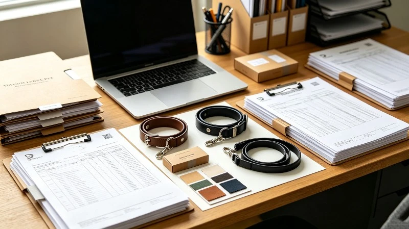 B2B buyer preparing a repeat order of custom pet products B2B buyer preparing a repeat order of custom pet products