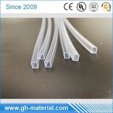 Tiwbiau silicôn sgwâr yn glir ar gyfer esgidiau LED