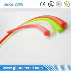 Roedd tymheredd uchel Colored bwyd gradd silicôn rwber Braided tiwb bibell ddŵr