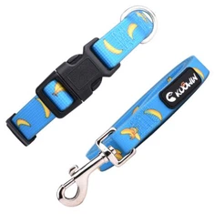 Argraffu Banana Biothane Coler Cŵn Gwehyddu Amgen